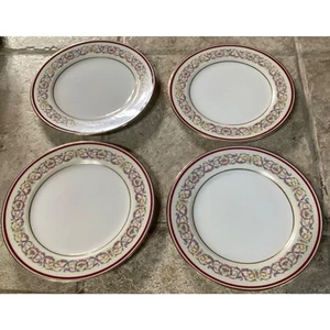 Set of 4 ~ Charles Ahrenfeldt Limoges France Salad Dessert Plates ~ 7.5” ~ Gold - Picture 1 of 9