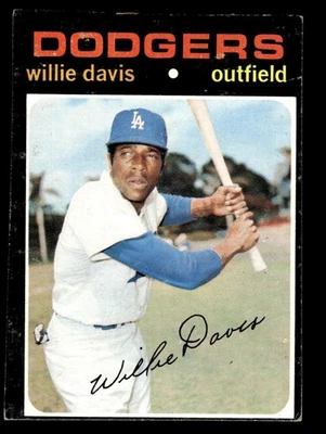 1971 TOPPS WILLIE DAVIS 585 VG BASEBALL LOS ANGELES DODGERS - Image 1 of 2