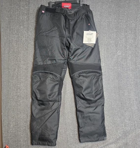 NORU Taifu Waterproof Motorcycle Pants with Quilted Liner Black Size Large - Picture 1 of 8