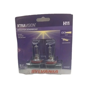 SYLVANIA H11 XtraVision Performance Halogen Headlight Bulb High Beam - 2 Bulbs - Picture 1 of 7