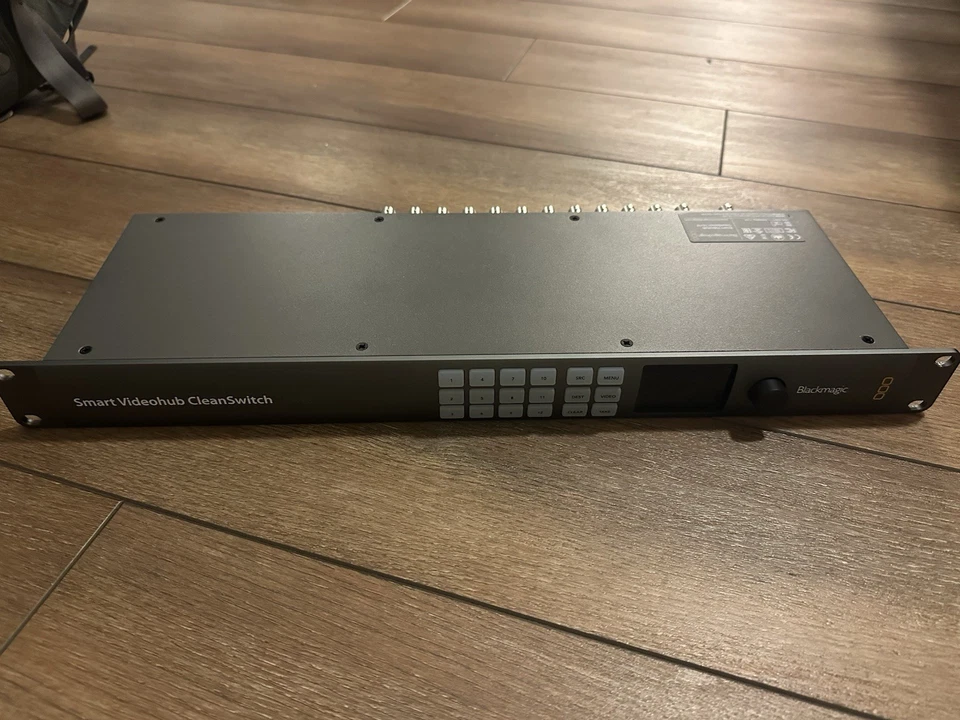 Used Blackmagic Design Smart Videohub CleanSwitch 12 Inputs x 12 Outputs - Image 1 of 2