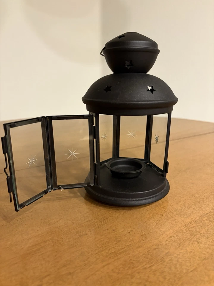 IKEA ROTERA Candelabro Colgante Tealight Linterna Metal Estrella Negro 8 1/4 Nuevo con Etiquetas Foto 1 de 4