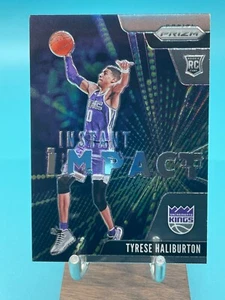 Panini Prizm Tyrese Haliburton Instant Impact Rookie #9 Pacers 2020-21 - Imagen 1 de 2
