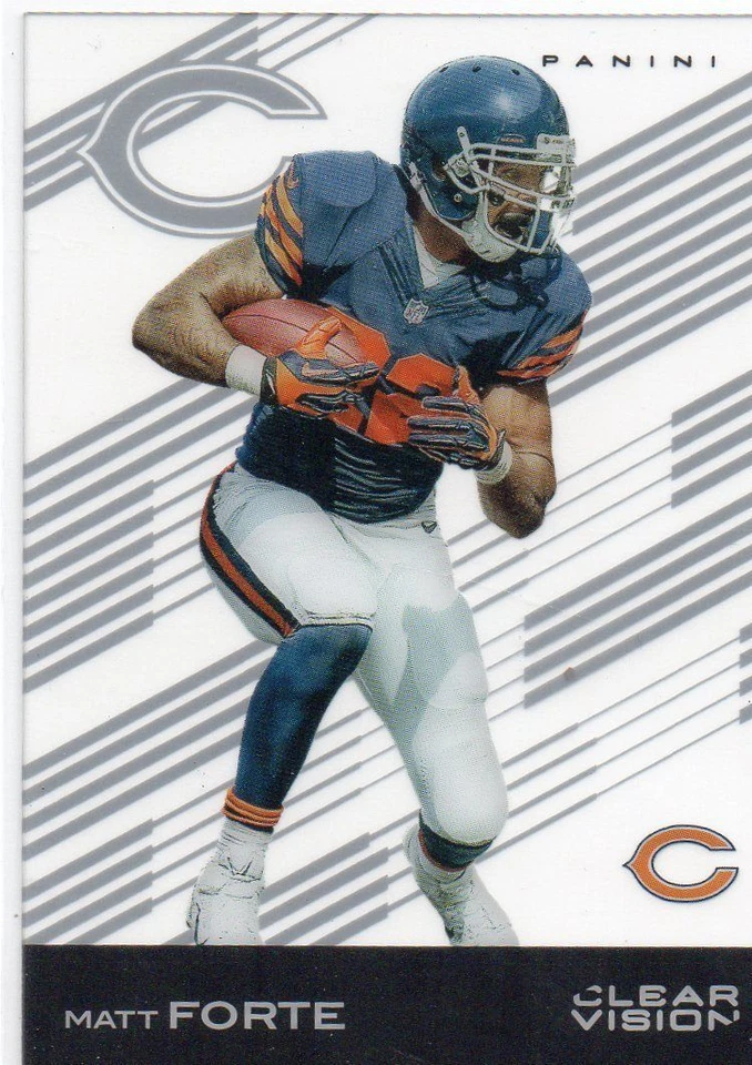 MATT FORTE #3 CHICAGO BEARS RB 2015 Panini Clear Vision NFL Football Acetate - Image 1 of 1