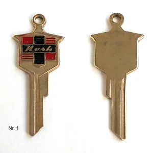 Vintage Nash Key Blank Vintage Car - NASH Car Key Blank NOS 1925-1957 - Zdjęcie 1 z 2