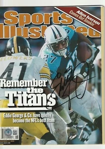 EDDIE GEORGE Signed 11/13/00 SPORTS ILLUSTRATED w/ Beckett COA (NO Label) - Picture 1 of 1