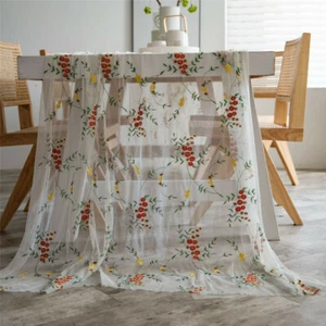 Rectangle Lace Tablecloth Kitchen Dining Table Cloth Cover Party Wedding Decor - Picture 1 of 23