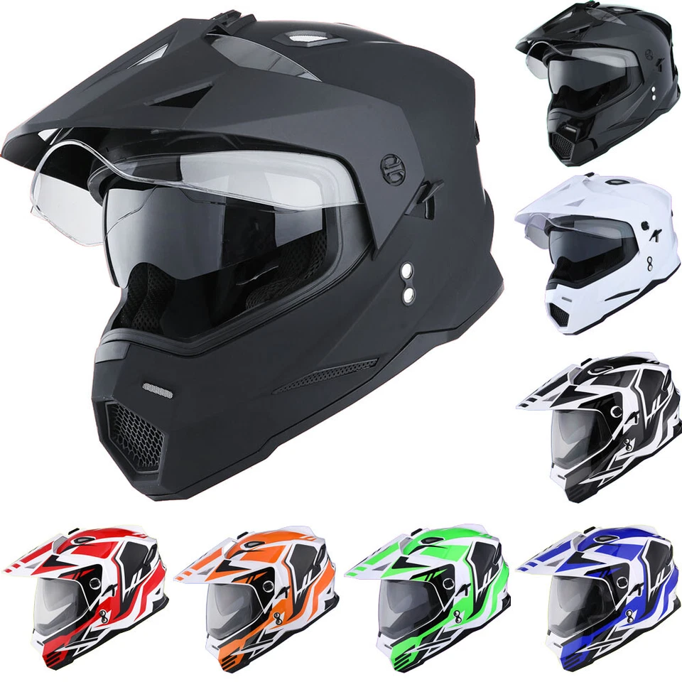 Casco integral 1Storm deportivo doble visera doble motocross para niños jóvenes Foto 1 de 1
