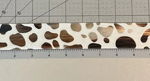 4 Yds 1.5 Inch Spots Animal Print Trim, Furry & Shiny  Trim, Stephanoise - Picture 1 of 1