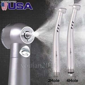 AZDENT Dental Fiber Optic LED High Speed Handpiece Push Button 4Hole 2Hole - Picture 1 of 20