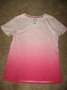 Camisa Top Mujer Graduada Rosa CROFT & BARROW Manga Corta Tejida Pequeña Pequeña - Imagen 1 de 1