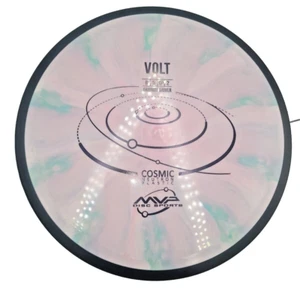 MVP Cosmic Neutron Volt 175g Disc Golf Driver Purple Green Swirl Dye PDGA Gyro - Picture 1 of 14