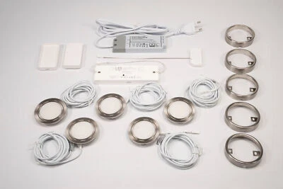 L&S Chip Spotleuchte58 5er Set Edelstahloptik, dimmbar, Zigbee, Memory-Funktion - Bild 1 von 4