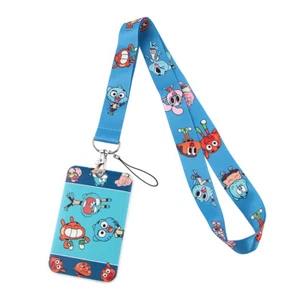 The Amazing World of Gumball Cartoon Characters Lanyard With ID Badge Holder - Picture 1 of 5