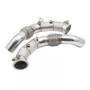 BMW M5 F10/F11 M6 F12/F13 Tubo di Scarico Performance Acciaio Inox Scudo Termico - Foto 1 di 2