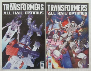 Juego de portada variante Transformers #55 IDW Comics 2016 All Hail Optimus - Imagen 1 de 4