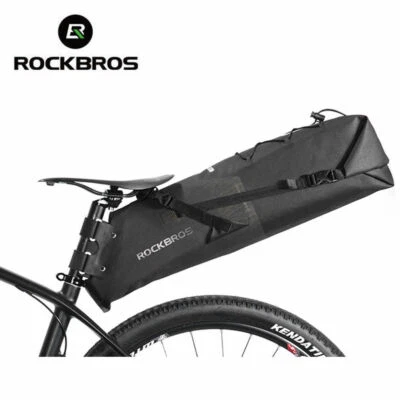 ROCKBROS Ciclismo Plegable Cola Bolsa Trasera Bicicleta Sillín Bolsa Impermeable Grande 14L Foto 1 de 4