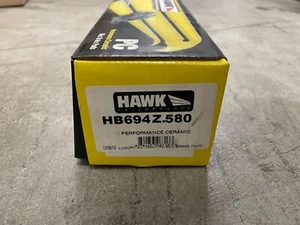 Hawk HB694Z.580 Performance Ceramic Brake Pads Fits 07-13 Corolla Latin America - Foto 1 di 2