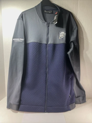 NEW w TAGS UNDER ARMOUR Gonzaga Prep Football FULL ZIP COLD GEAR BLUE MENS XL Cover