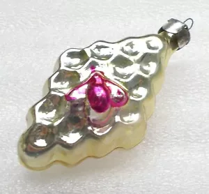 Vintage UdSSR Russischer Glas Weihnachtsschmuck Christbaumschmuck Biene auf Honig - Bild 1 von 6