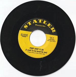 VERY RARE PEGGY SERA "POOP BOOP PI DO" STATLER RECORDS PROMO - Picture 1 of 2