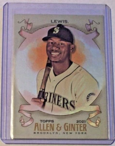 Tarjeta base plateada Topps Allen & Ginter 2021 Kyle Lewis #75 Mariners - Imagen 1 de 1