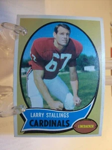 1970 Topps Football #112 - Larry Stallings - St. Louis Cardinals 70-222 - Bild 1 von 2