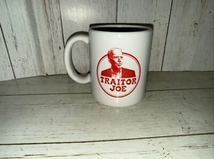 Traitor Joe Coffee Mug Made in USA HF Coors Trump Funny Gag Gift Biden Sucks New - Picture 1 of 4