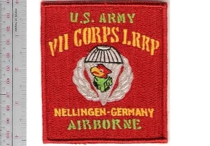 US Army Germany VII Corps RECON LRRP Company Airborne Nelligen USAREUR Cold War - Picture 1 of 1