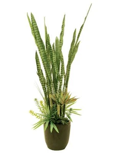 EUROPALMS Sukkulenten-Mix Kunstpflanze 190cm Dekoblume Pflanzgefäß Kunstblume - Bild 1 von 3