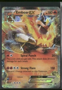 Pokemon TCG Emboar EX 14/122 Ultra Rare Breakpoint - Picture 1 of 5