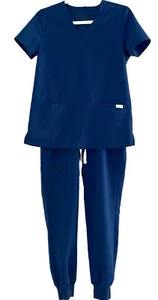 Figs Scrub Set Women’s Royal Blue XS Casma Top & XS/P Zamora Jogger Pant - Picture 1 of 19