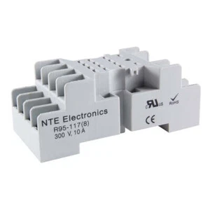NTE R95-117, Presa relè mini lama 14 pin ~ montaggio su guida DIN o superficie - Foto 1 di 1