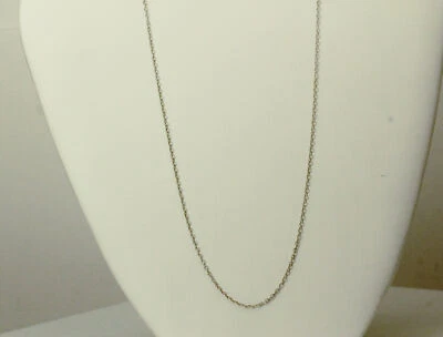Collar de cadena delgada AVON de plata de ley 925 de 19 pulgadas de largo de 1,3 gramos (NEC5233) Foto 1 de 3