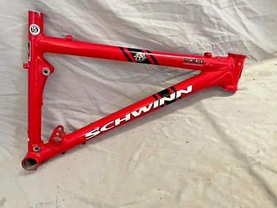 Cuadro de bicicleta Schwinn Rocket 88 2000 suspensión completa MTB triángulo delantero 15" pequeño Foto 1 de 4