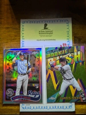 2024 Topps Chrome - All-Etch Rookie Rush #CERR-6 Curtis Mead (RC) + 35th chrome - Image 1 of 4