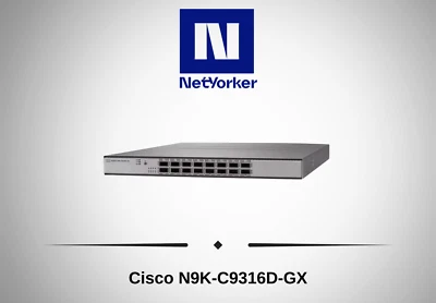 Cisco Nexus  N9K-C9316D-GX 16-Port 400G QSFP-DD 9K Switch -Same Day Shipping - Image 1 of 4