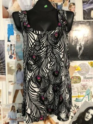 Matthew Williamson para H&M Mujer Camiseta Blanco Pavo Real Talla S  Foto 1 de 4