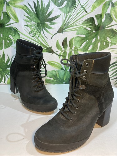 Stivaletti da donna Timberland taglia 9 pizzo camdale neri nabuk (0A1KD4)