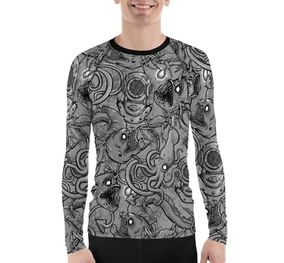 Rashguard Spacefish Army para hombre - Deep Sea Foto 1 de 4
