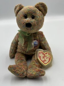 Ty Beanie Babies Speckles Bear Plush 2000 Vintage Soft Toy | 8.5" - Picture 1 of 3