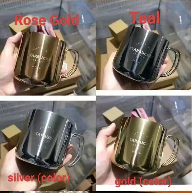 4 PIEZAS Starbucks Acero Tazas de Camping Camping Camping Fiesta Familia Vajilla Resistente a Caídas Foto 1 de 4