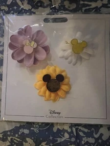 Disney Parks Mickey Mouse Flower Flair Pins - Picture 1 of 6