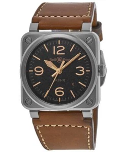 Bell & Ross BR 03 Automatic Golden Men's Watch BR0392-ST-G-HE/SCA/2-PO - Picture 1 of 4