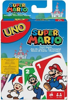 UNO: Super Mario - Card Game GIFT FOR KIDS NEW FREE SHIPPING - Image 1 of 4