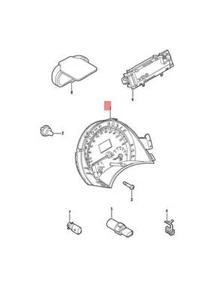 Genuine Volkswagen Instrument Cluster NOS Beetle 1C1 1C9 9C1 9G1 1C9920804BX - Picture 1 of 1