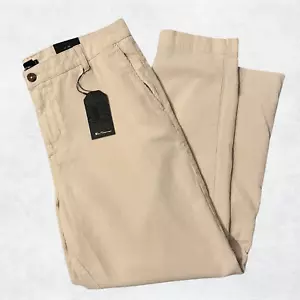 Ben Sherman Corduroy Trousers - Stone/Cream - Relaxed Tapered Fit - Size 36R - Picture 1 of 6