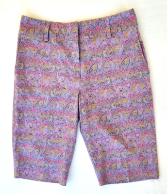 Pantalones cortos de golf Nike Fit Dry para mujer florales morados nuevos talla 10 Foto 1 de 4