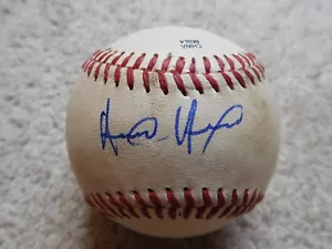 Pelota de béisbol usada firmada por Alen Hanson AAA de los Gigantes de San Francisco Piratas - Imagen 1 de 3