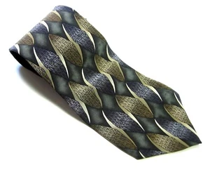 BRETT FAVRE Jimmy V Neck Tie BROWN GREEN  100% SILK Necktie Stonehenge USA - Picture 1 of 10